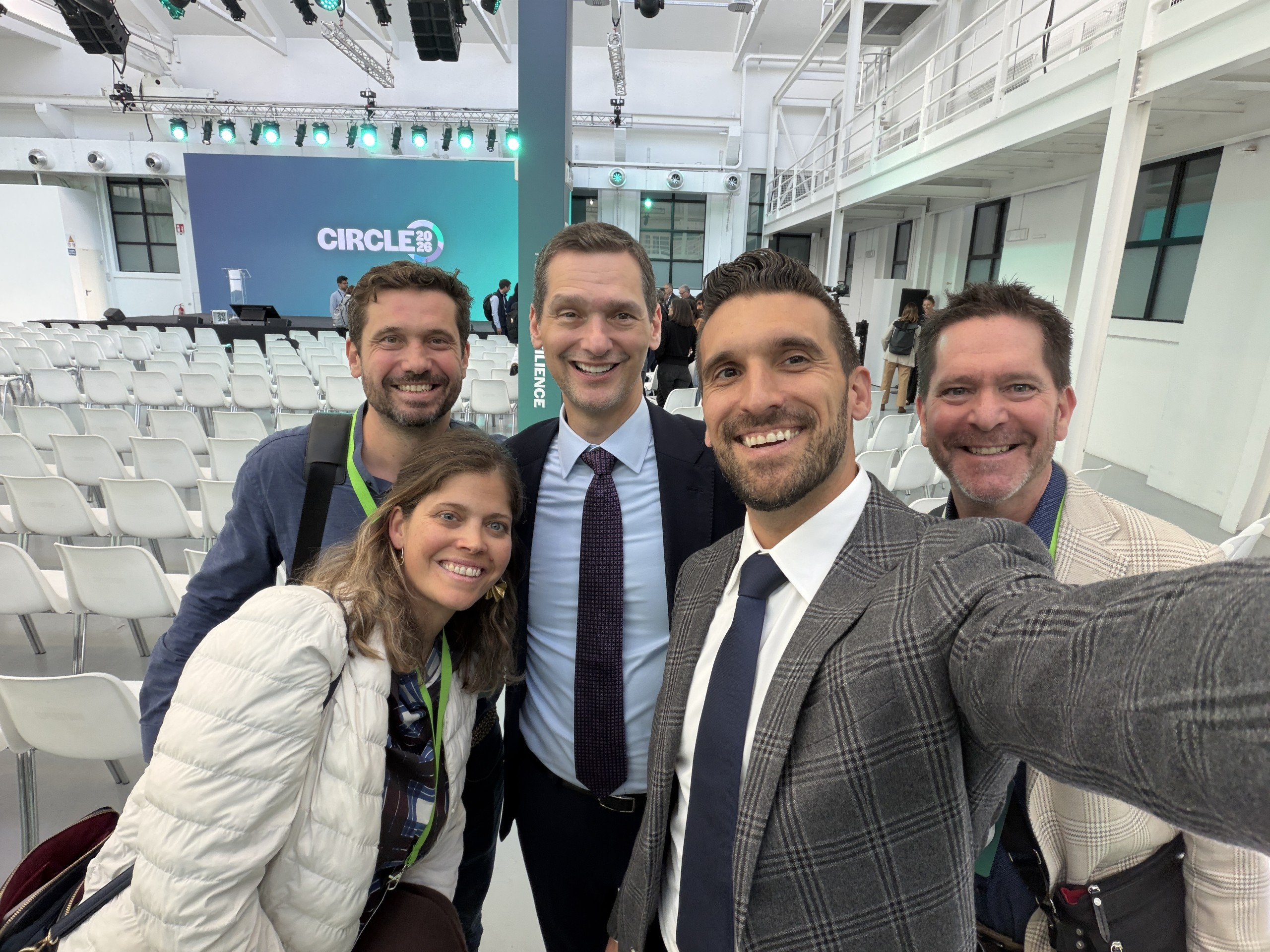 BEE Incorporations team at GBCI Europe Circle 2026 conference venue in Milan, May 2026